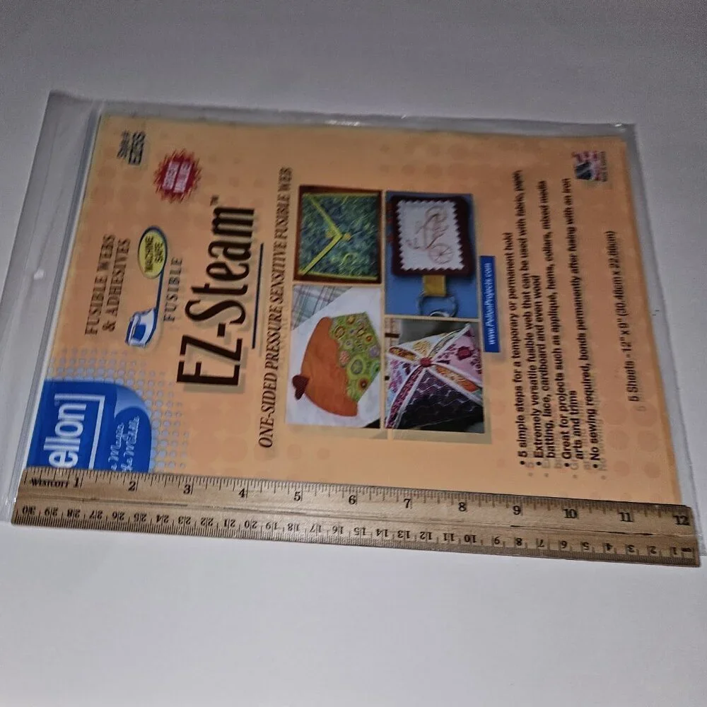 Pellon Fusible Webs Adhesives EZ-Steam EZ5S EZ25S Mixed Lot (2 sealed 1 partial)
